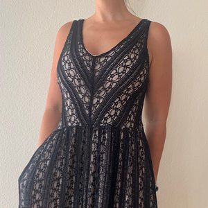 Moulinette Soeurs Cozy Black Lace Dress